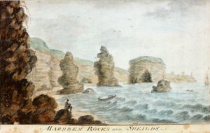 Marsden Rocks near Shields by William Beilby